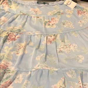 BNWT Ralph Lauren blue floral lined skirt-16